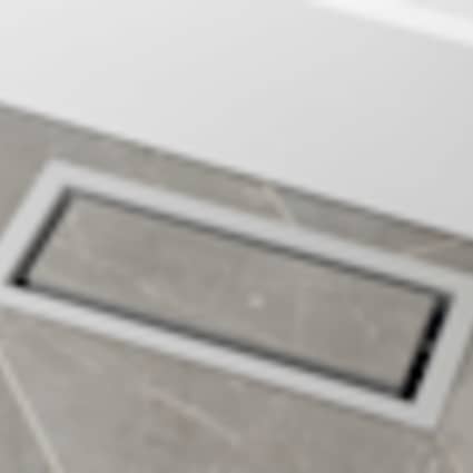 Aria Vents Luxe - Framed Steel Floor Vent Matte Grey 4x10"